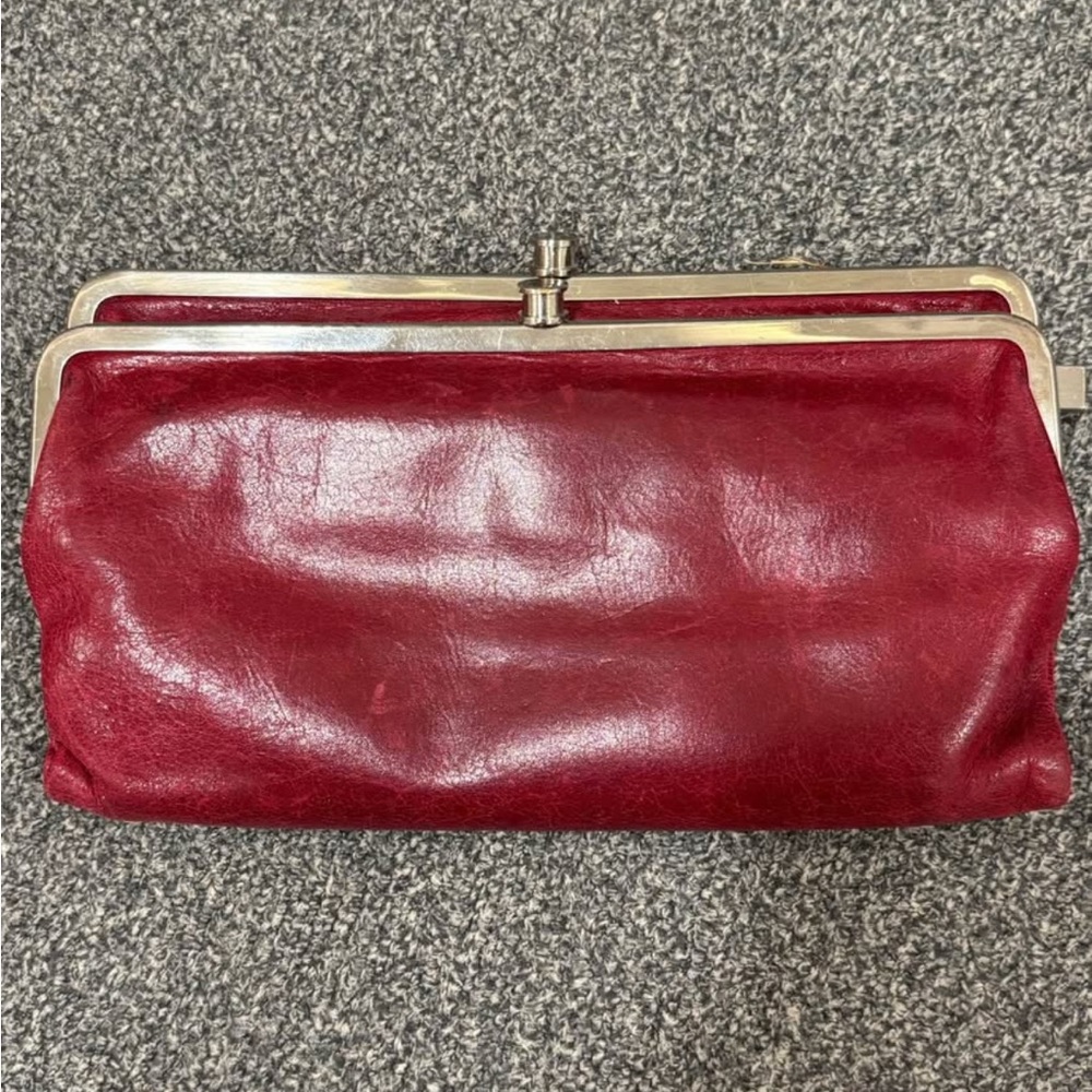 Red Lauren Hobo Wallet